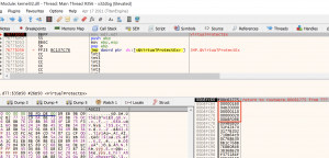 VirtualProtectEx Debug