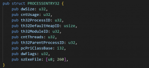PROCESSENTRY32