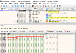 szExeFile dump